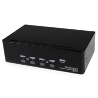 StarTech.com 4 Port Dual DVI USB KVM Switch with Audio & USB 2.0 Hub StarTech.com 4 Port Dual DVI USB KVM Switch with Audio & USB 2.0 Hub