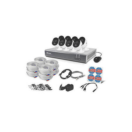 Swann CCTV System - 16 Channel 1080p HD DVR with 8 x 1080p HD Motion & Heat Sensing Cameras & 2TB HDD