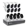 Swann CCTV System - 16 Channel 1080p HD DVR with 16 x 1080p Motion & Heat Sensing Cameras & 2TB HDD - works with Google Assistant  