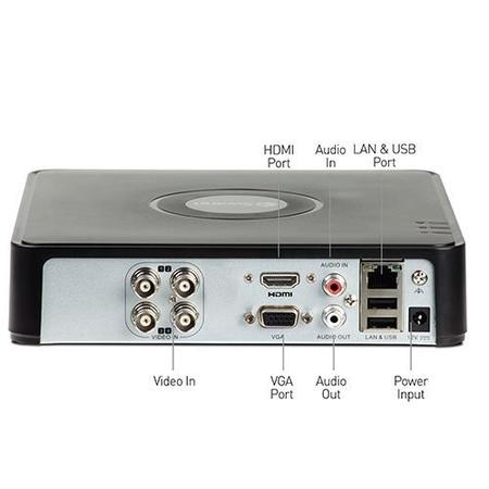 Box Open Swann 4 Channel Mini Digital Video Recorder with 2 PRO-615 650TVL cameras & 500GB Hard Drive