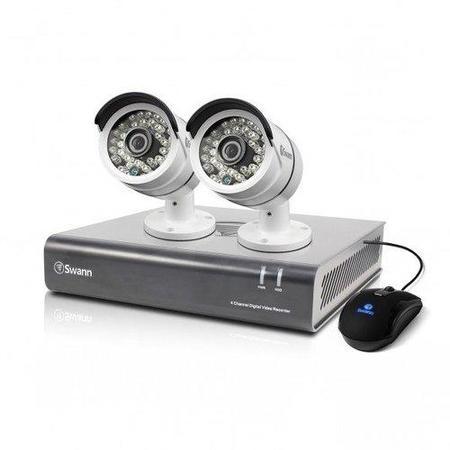 Box Opened A1 Swann DVR4-4600 - 4 Channel CCTV HD 1080p Digital Video Recorder & 2 x PRO-A855 Cameras & 1TB Hard Drive
