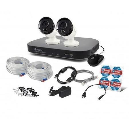 Swann CCTV System - 4 Channel 3MP DVR with 2 x 3MP Thermal Sensing Cameras & 1TB HDD