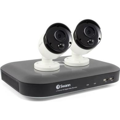 Swann CCTV System - 4 Channel 5MP DVR with 2 x 5MP Super HD Thermal Sensing Cameras & 1TB HDD