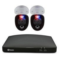 Swann SWDVK-456802RL 2-Camera 4-Channel 4K Ultra HD DVR with 1TB HDD Security System 