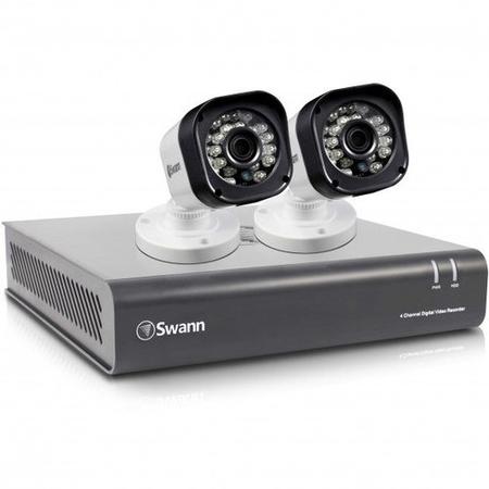Swann DVR4-1580 4 Channel HD 720p Digital Video Recorder with 2 x PRO-T835 720p Cameras & 500GB Hard Drive