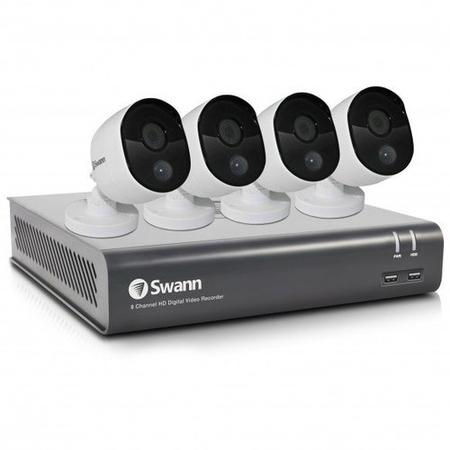 Swann CCTV System - 8 Channel 1080p DVR with 4 x 1080p HD Thermal Sensing Cameras & 1TB HDD