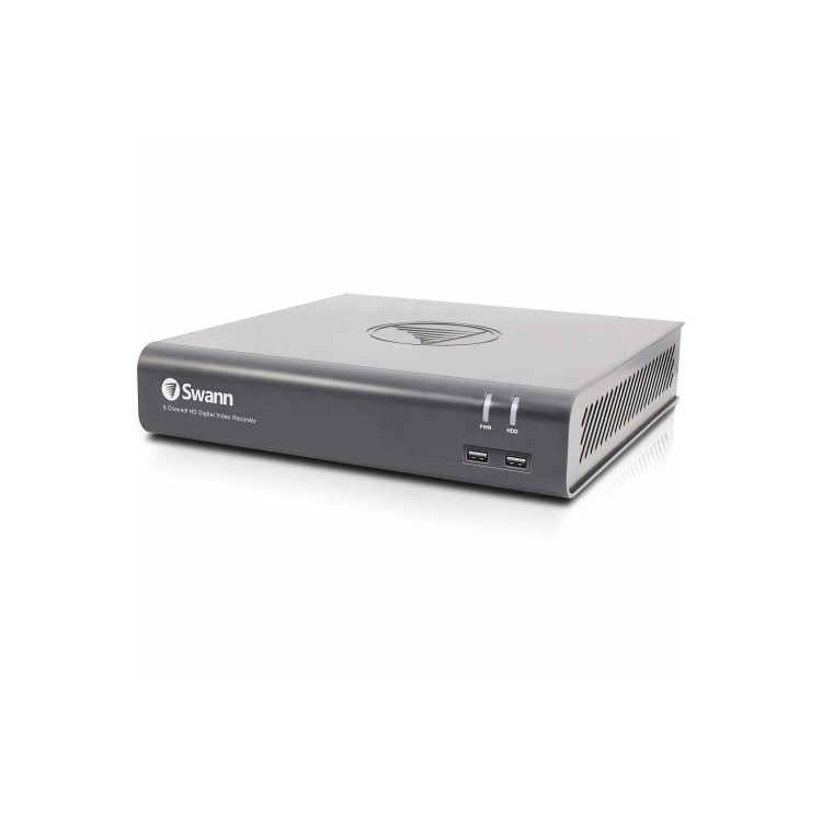 Swann CCTV System - 8 Channel 1080p HD DVR with 8 x 1080p HD Black Cameras & 1TB HDD