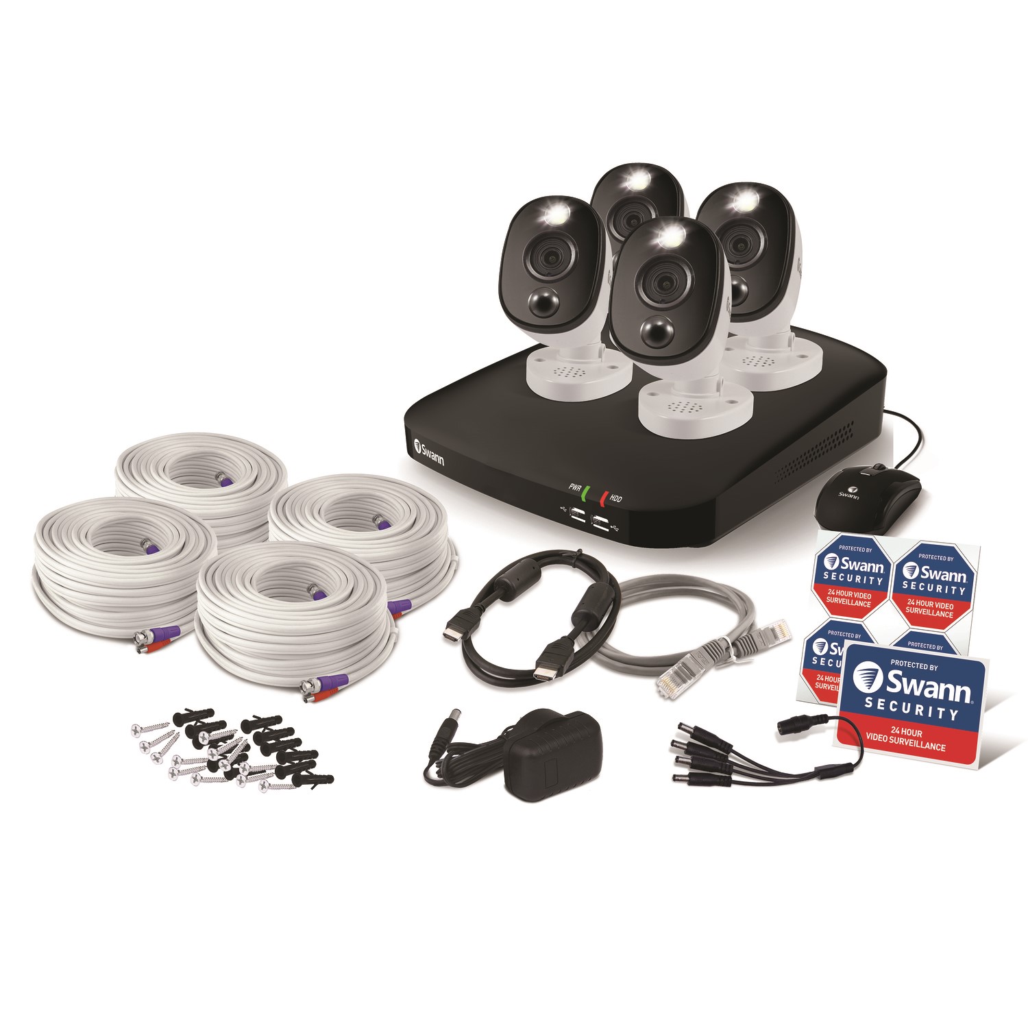 Swann 4 Camera 1080p HD DVR CCTV System with 1TB HDD