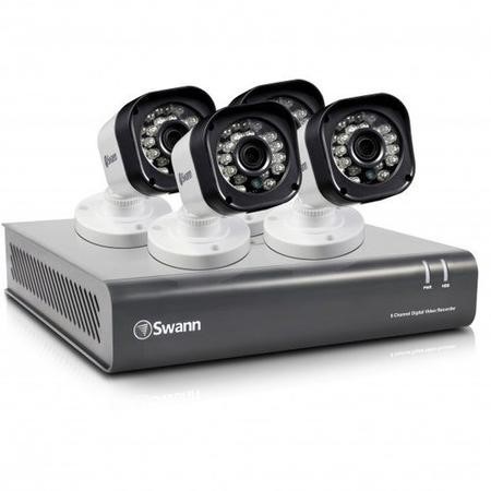 Swann DVR8-1580 Channel HD 720p Digital Video Recorder with x PRO-T835 720p Cameras 500GB Hard Drive