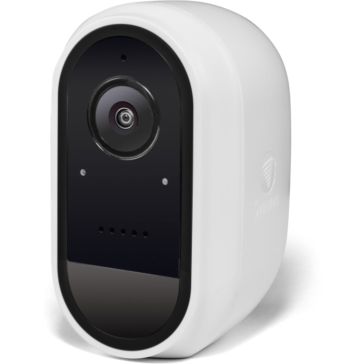 Swann 1080p HD Wireless WiFi Facial Recognition Night Vision White Camera - 2 Pack