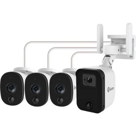 Box Opened Swann 4 Camera 1080p Full HD WiFi Security System 
