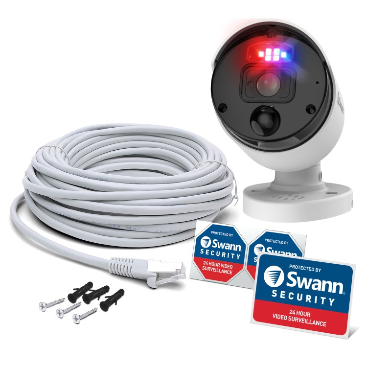 Refurbished Swann Enforcer 4K Ultra HD Heat & Motion Sensing IP Bullet Camera - 1 Pack