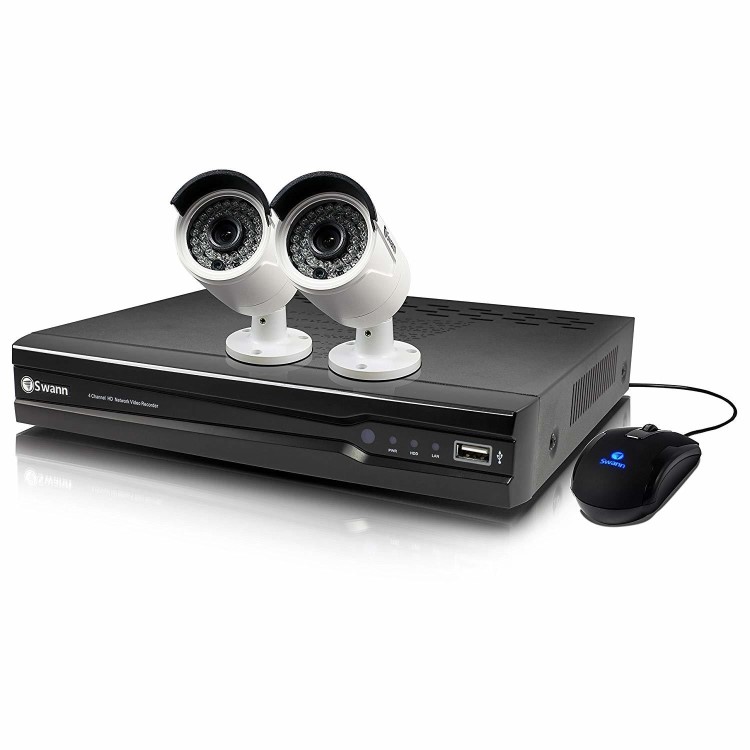 Swann CCTV System - 4 Channel 4MP NVR with 2 x 4MP Super HD Cameras & 1TB HDD