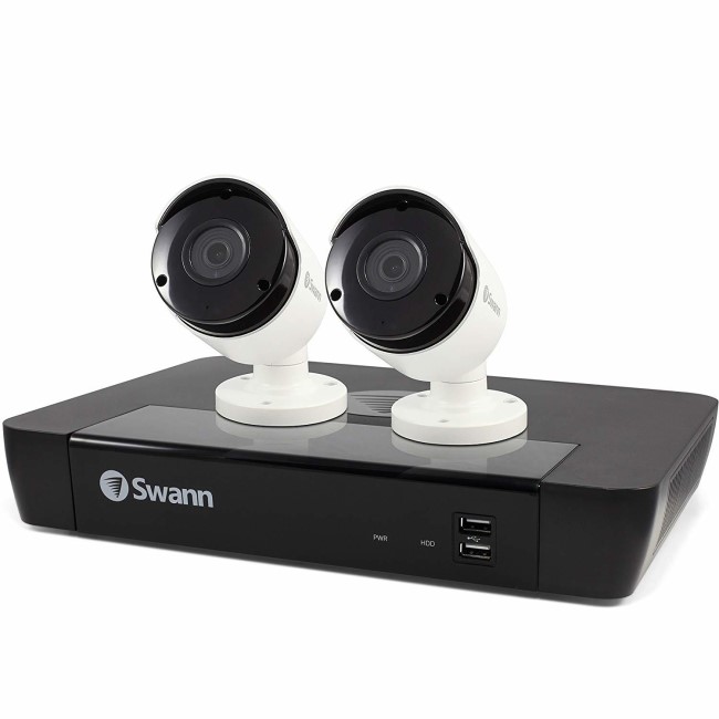 Swann CCTV System - 4 Channel 5MP NVR with 2 x 5MP Bullet Camera & 1TB HDD