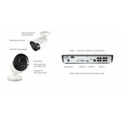 Swann CCTV System - 8 Channel 5MP NVR with 8 x 5MP Super HD Thermal Sensing Cameras & 2TB HDD