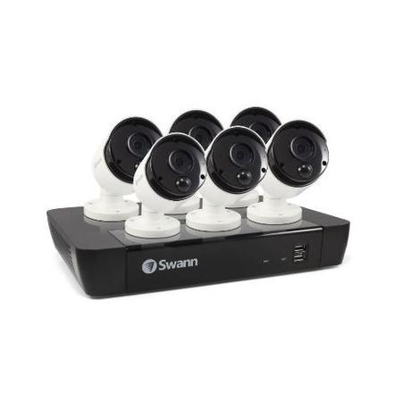 Swann CCTV System - 8 Channel 4K NVR with 6 x 4K Ultra HD Cameras & 2TB HDD