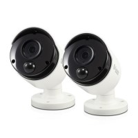 Swann Thermal Sensing 3MP Super HD PIR Bullet Cameras with 30m Night Vision - 2 pack