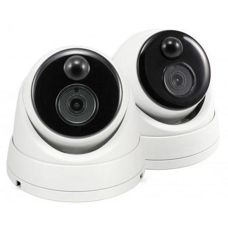 Swann Thermal Sensing 3MP Super HD PIR Dome Cameras with 30m Night Vision - 2 pack