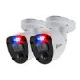 Swann Enforcer 4K HD CCTV Analogue Bullet Camera with Spotlight - 2 Pack