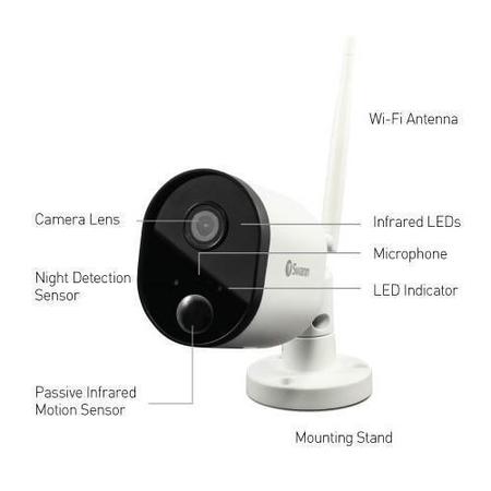 Swann 1080p HD Outdoor WiFi Camera - White