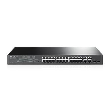 TP-Link 24-Port 10/100Mbps + 4-Port Gigabit + 2 SFP slot Smart PoE Switch