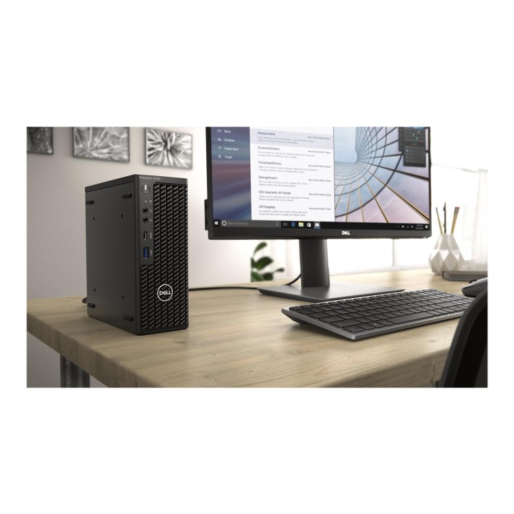Dell Precision 3240 USFF Intel Xeon W-1250 32GB 512GB SSD Quadro P1000 4GB Windows 10 Pro Workstation PC