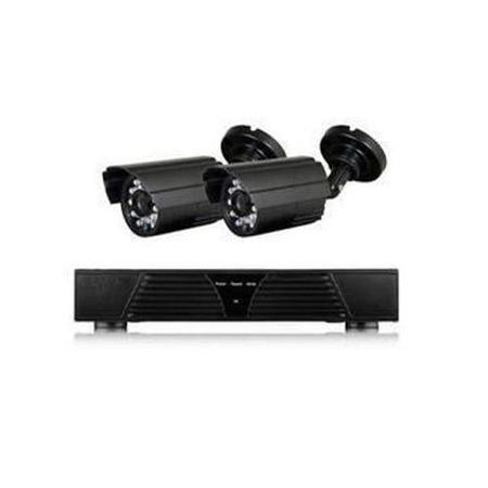 electriQ CCTV System - 4 Channel 720p DVR with 2 x 800TVL Bullet Cameras & 500GB HDD