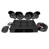 electriQ CCTV System - 4 Channel 720p DVR with 4 x 800TVL Bullet Cameras &amp; 1TB HDD