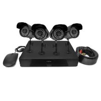 electriQ 8 Channel HD 720p Digital Video Recorder with 4 x 800TVL Bullet Cameras - Hard Drive required