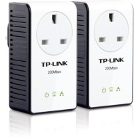 TP-Link AV200 Multi-Streaming Powerline Starter Kit with AC Pass Through - Twin Pack