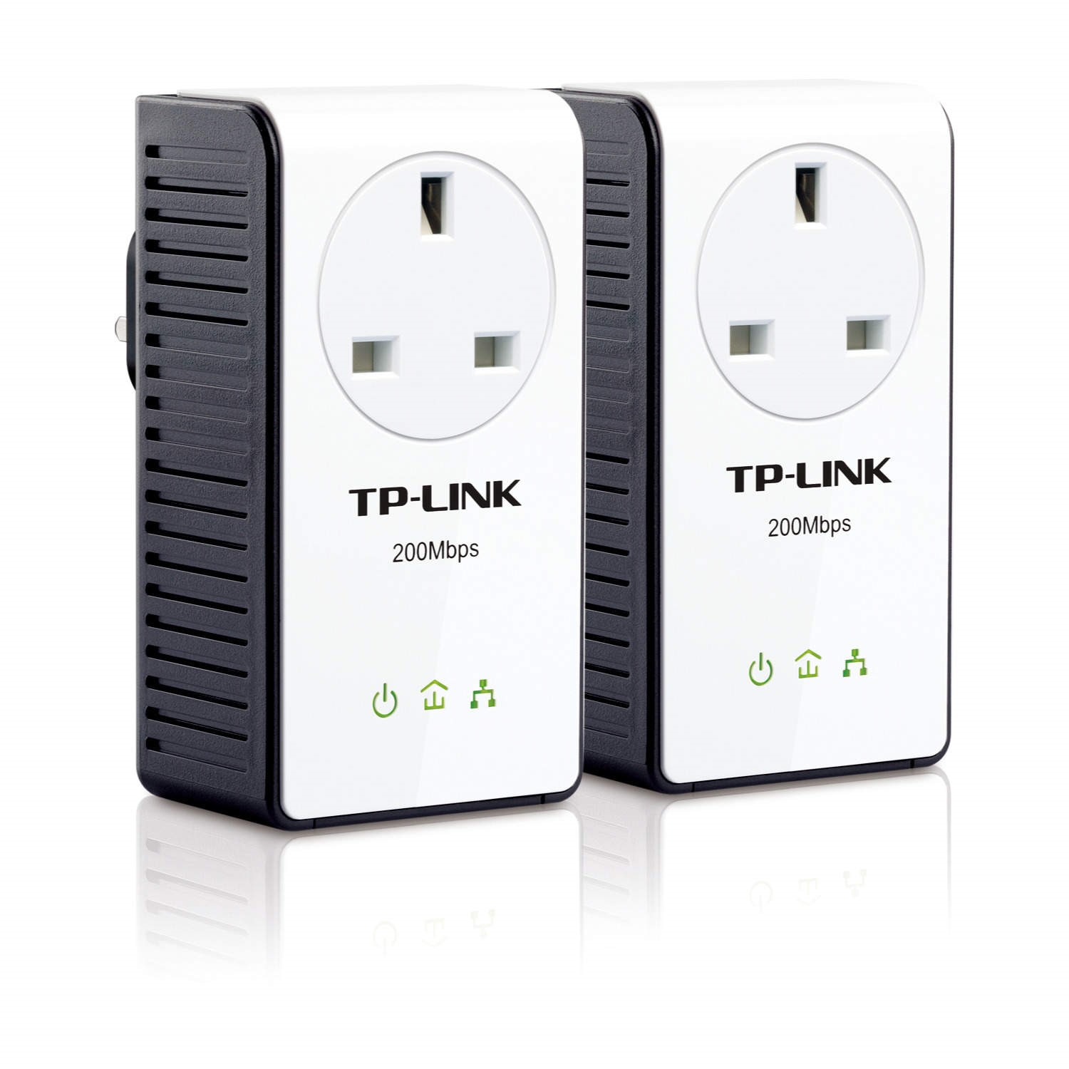 TP-Link TL-PA4010PKIT Passthrough Powerline Adapter Starter Kit No  Configuration Required UK Plug