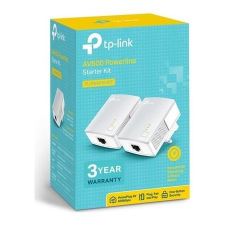 TP-Link AV600 600Mbps 1 Port Powerline Adapter - 2 Pack