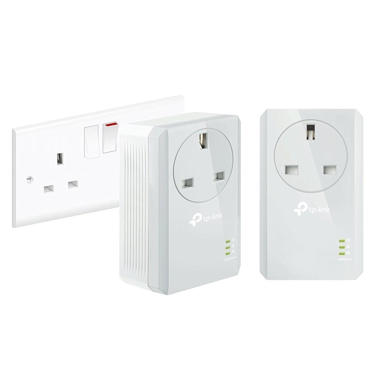 TP-LINK AV600 10/100 Powerline Adapter Kit AC Pass Through