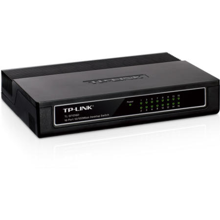 TP-Link TL-SF1016D 16-Port Unmanaged 10/100M Desktop Switch