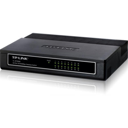 TP-Link TL-SF1016D 16-Port Unmanaged 10/100M Desktop Switch
