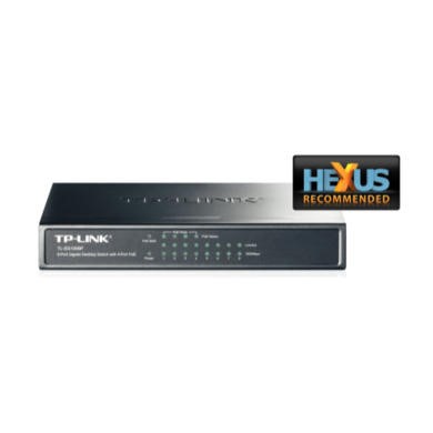 Image of TP-Link 8 Port Gigabit PoE Switch TL-SG1008P Hazelnut