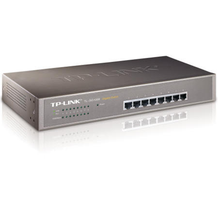 TP-Link TL-SG1008 8-Port Unmanaged Gigabit Rackmount Switch