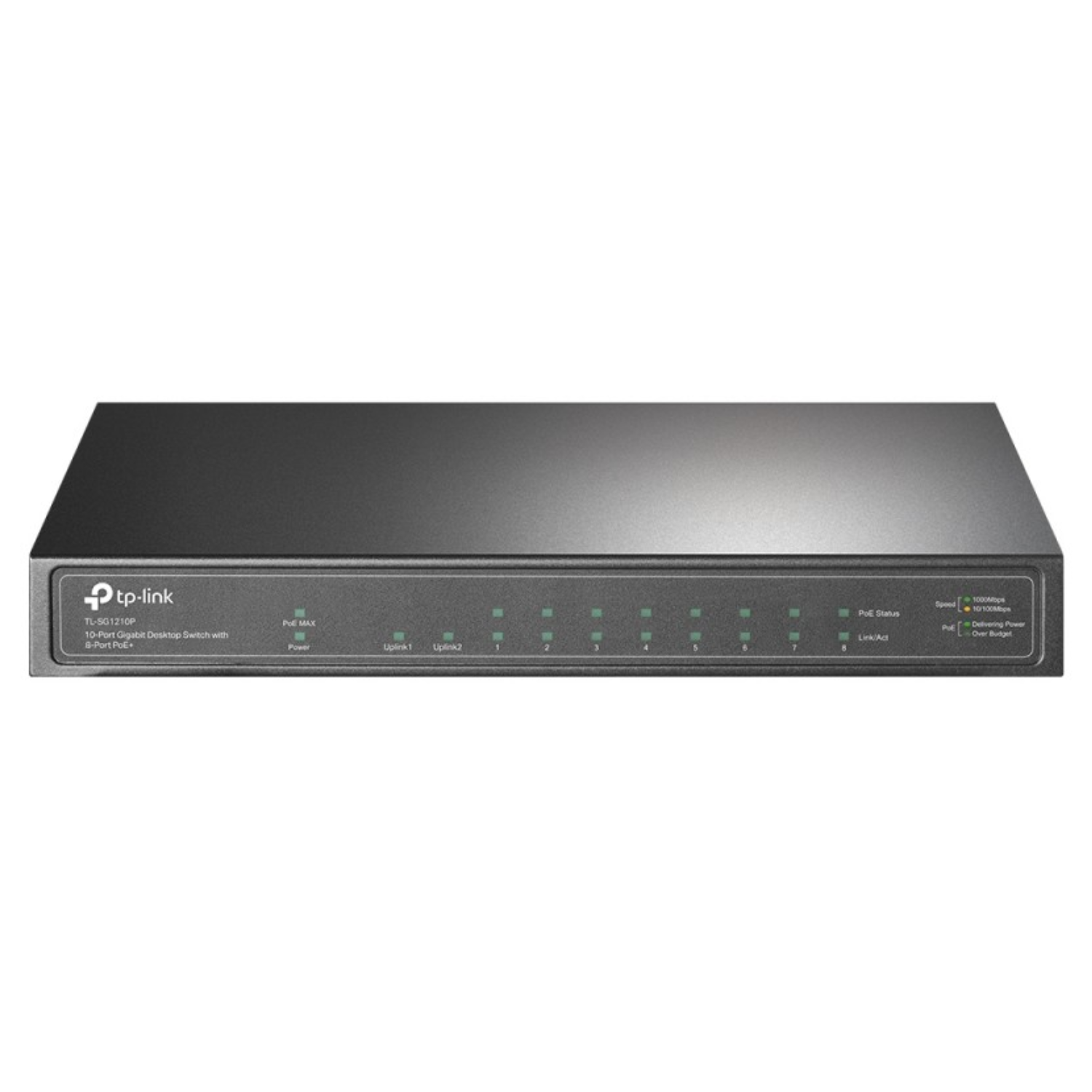 Tp-Link Grey Tl-Sg1210p 10-Port Gigabit Ethernet Poe L? Desktop Unmanaged Switch