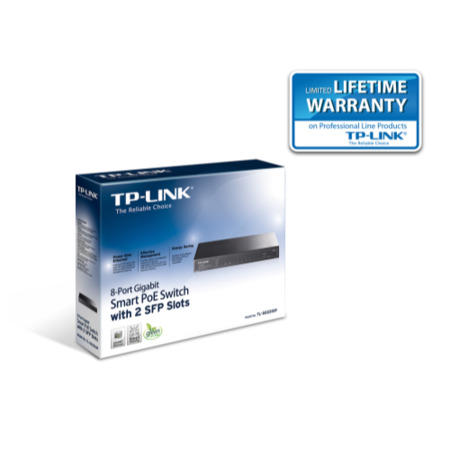 TP-Link JetStream 8-Port Gigabit Ethernet PoE L2 Rack-mountable Managed Switch