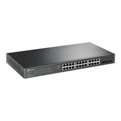 Tp-Link Black Jetstream 24-Port Gigabit Ethernet With 4X Sfp Poe L2+ Rack-Mountable Switch
