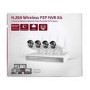 electriQ 4 Channel HD 1080p Network Video Recorder with 4 x 720p Bullet Wi-Fi Cameras - Hard Drive required