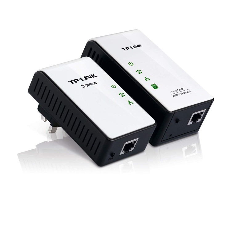TP-Link 300Mbps AV200 Wireless N Powerline Adapter with Wi-Fi N300 Access Point - Twin Pack