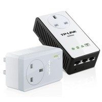 TP-Link TL-WPA4230P KIT 300Mbps Wireless Powerline Adapter Starter Kit AC Pass Through