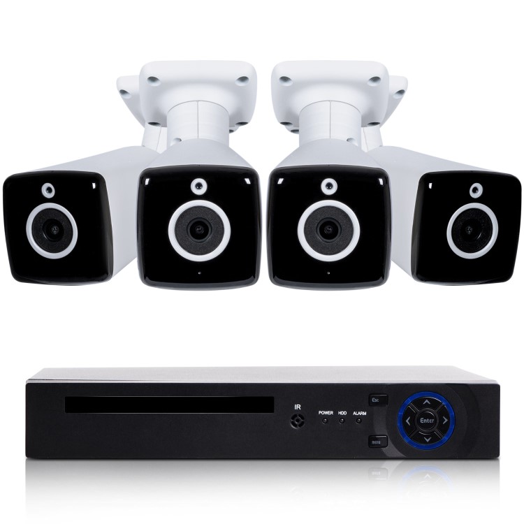 electriQ 4 Camera 4K Ultra HD DVR CCTV System - No HDD