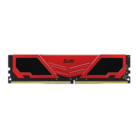 TEAM ELITE+ Red Heatsink 4GB DDR4 2400MHz Non-ECC DIMM Memory