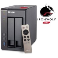 QNAP TS-251+-2G -  2 Bay Seagate 8TB - 2GB Desktop  NAS