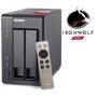 QNAP TS-251+-2G -  2 Bay Seagate 8TB - 2GB Desktop  NAS