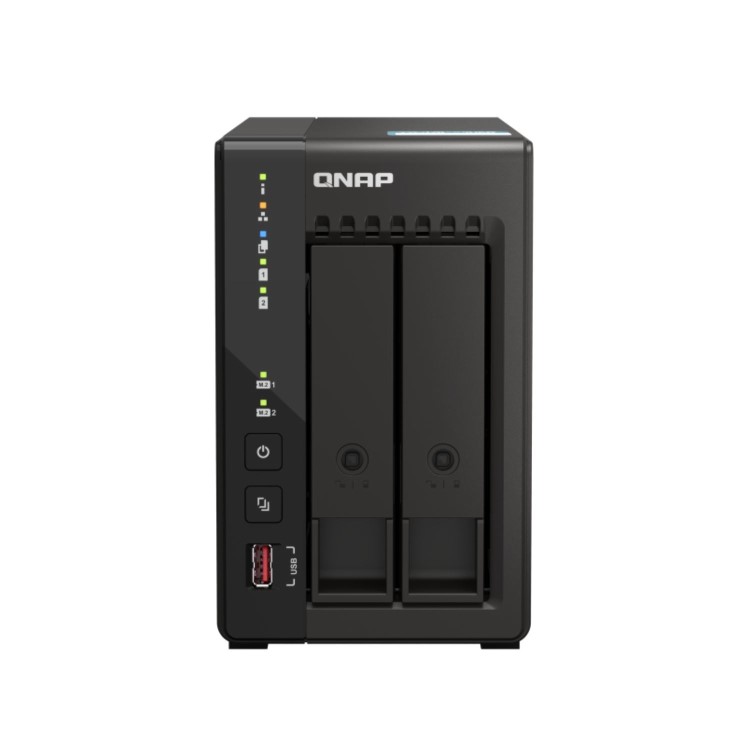 QNAP TS-253E 8GB RAM with 12TB Installed Storage 2 Bay SATA Desktop NAS