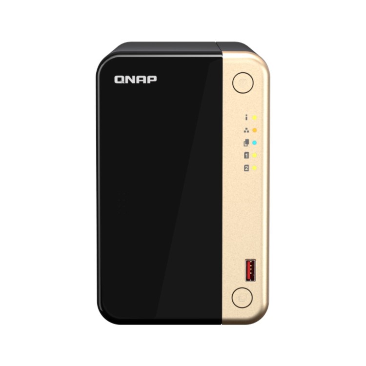 QNAP TS-264 8GB RAM with 20TB Installed Storage 2 Bay SATA Desktop NAS