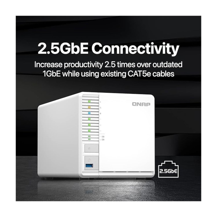 QNAP TS-364-4G 3 Bay Desktop NAS Expansion Enclosure